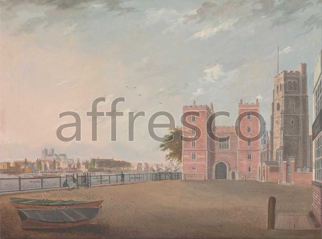 Classic landscapes | Daniel Turner Lambeth Palace from the West | Affresco Factory