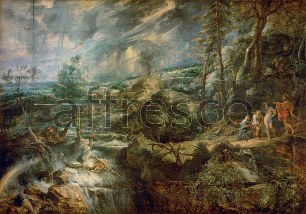 Classic landscapes | Peter Paul Rubens Landscape with Philemon and Baucis | Affresco Factory