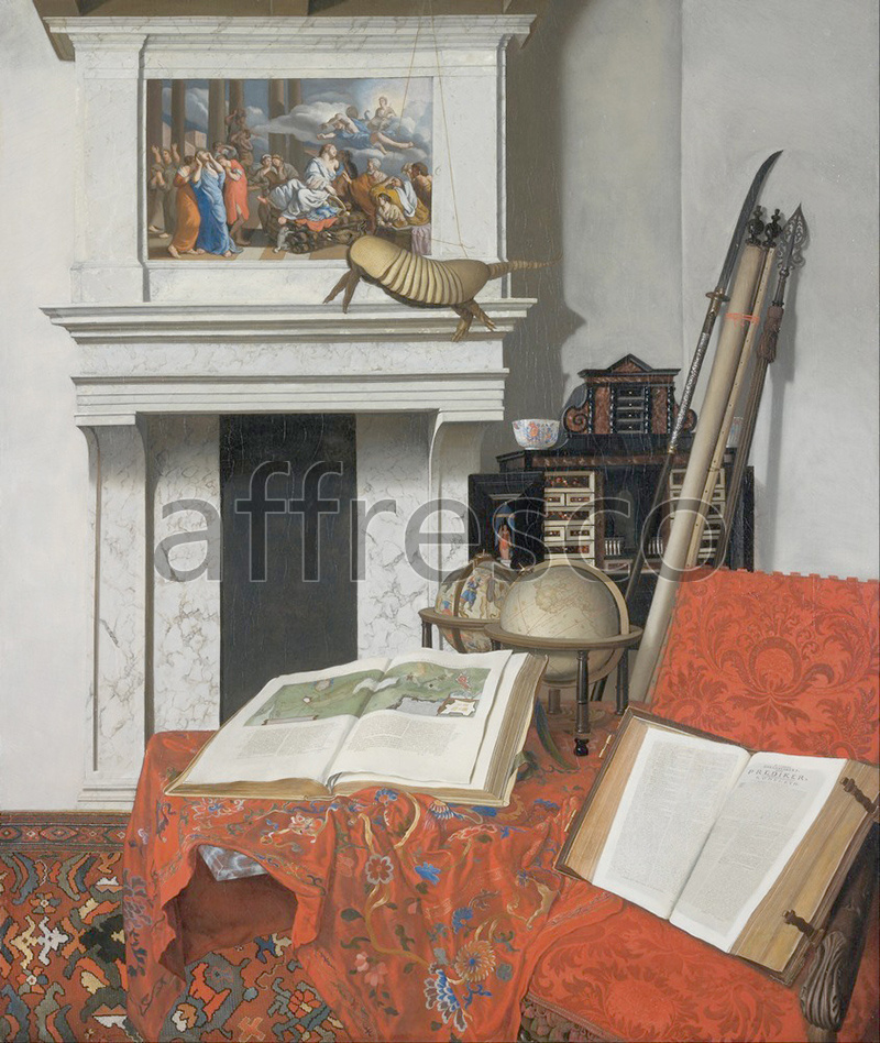 Still life | Jan van der Heyden Room Corner with Curiosities | Affresco Factory