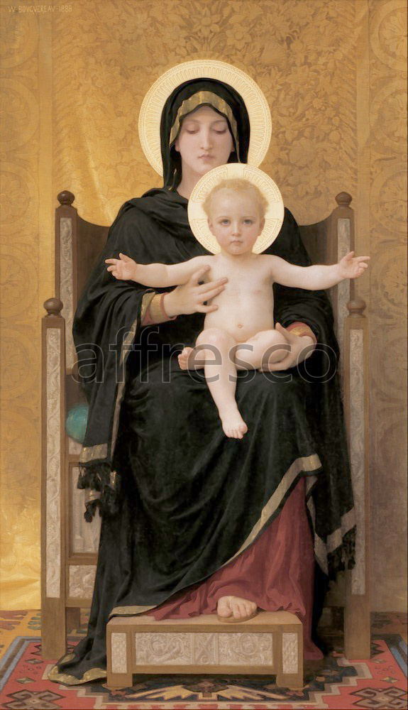 Biblical themes | William A. Bouguereau Virgin and Child | Affresco Factory
