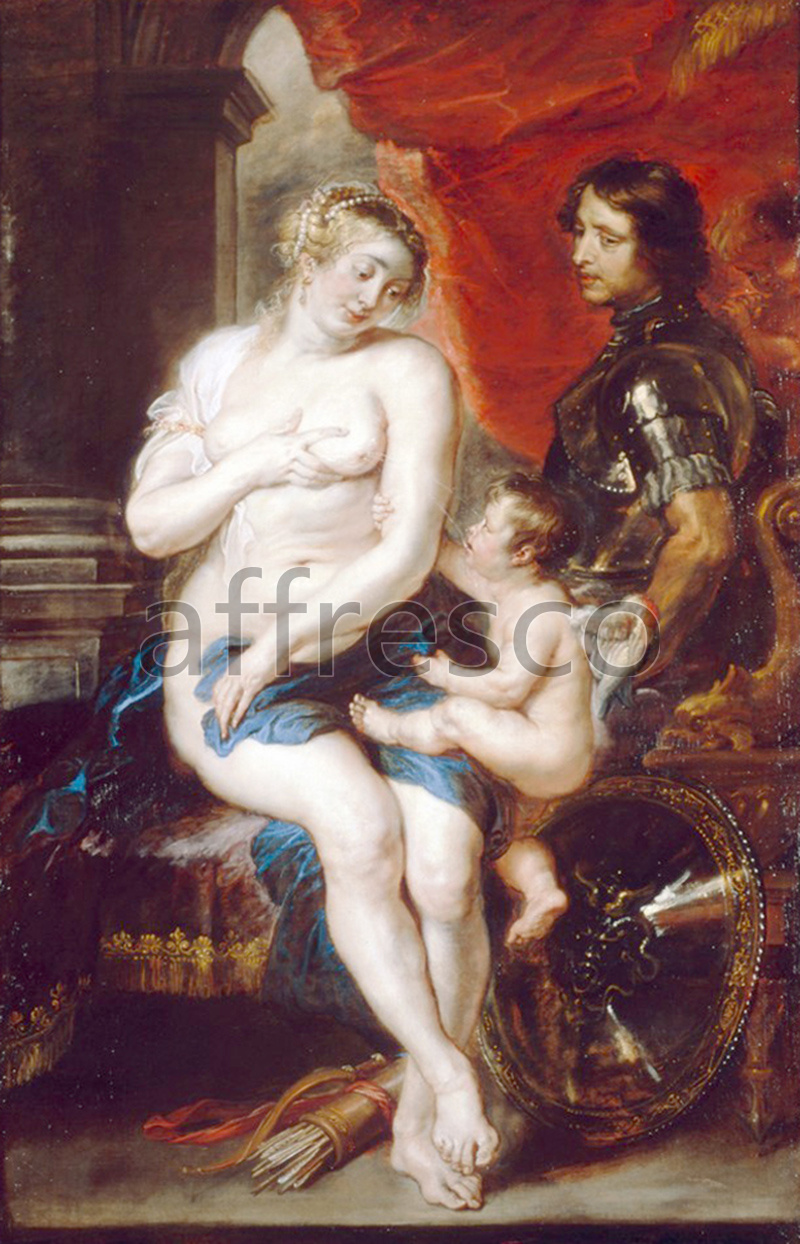 Classical antiquity themes | Rubens Sir Peter Paul  Venus Mars and Cupid | Affresco Factory