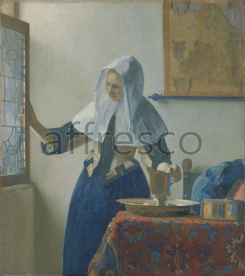 Scenic themes | Johannes Vermeer Young Woman with a Water Pitcher | Affresco Factory