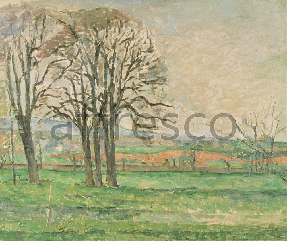 Impressionists & Post-Impressionists | Paul Cezanne The Bare Trees at Jas de Bouffan | Affresco Factory
