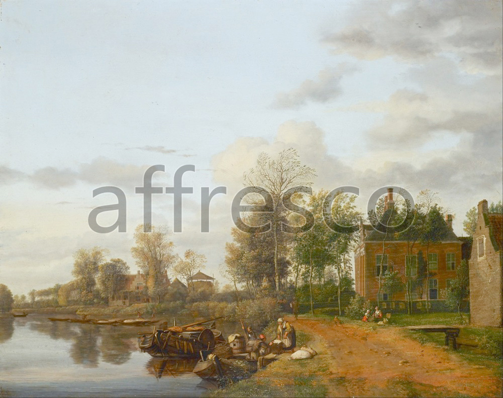 Classic landscapes | Jan van de Heyden Country House on the Vliet near Delft | Affresco Factory