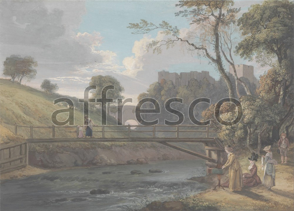Classic landscapes | Paul Sandby Roslin Castle Midlothian | Affresco Factory