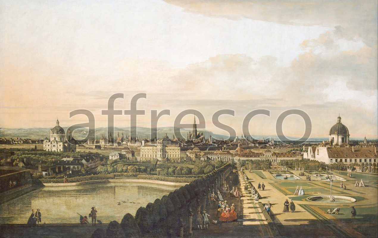 Classic landscapes | Bernardo Bellotto called Canaletto Vienna Viewed from the Belvedere Palace | Affresco Factory