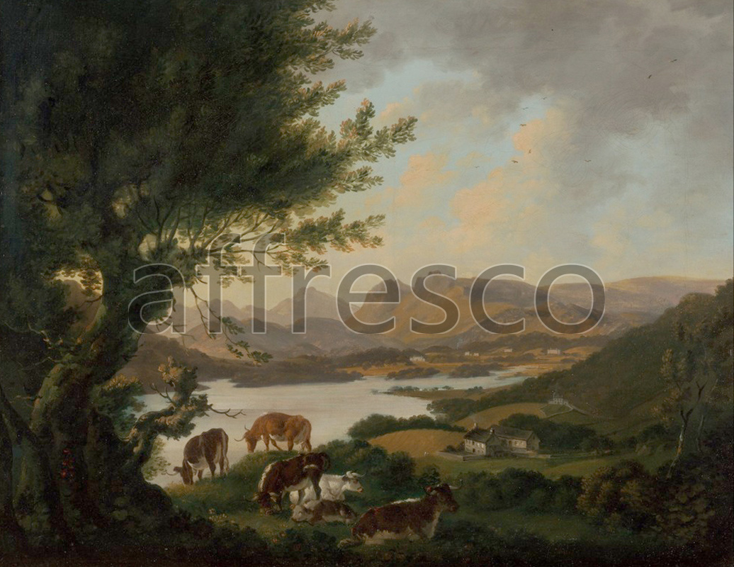 Classic landscapes | Julius Caesar Ibbetson Lake Windermere | Affresco Factory
