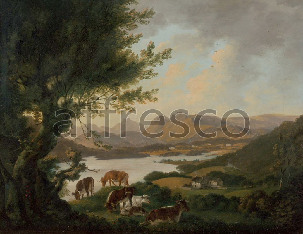 Classic landscapes | Julius Caesar Ibbetson Lake Windermere | Affresco Factory