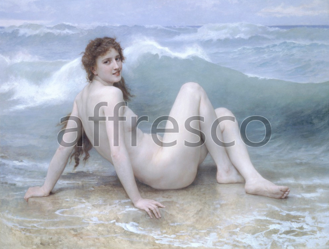 Classical antiquity themes | William Adolphe Bouguereau The Wave | Affresco Factory