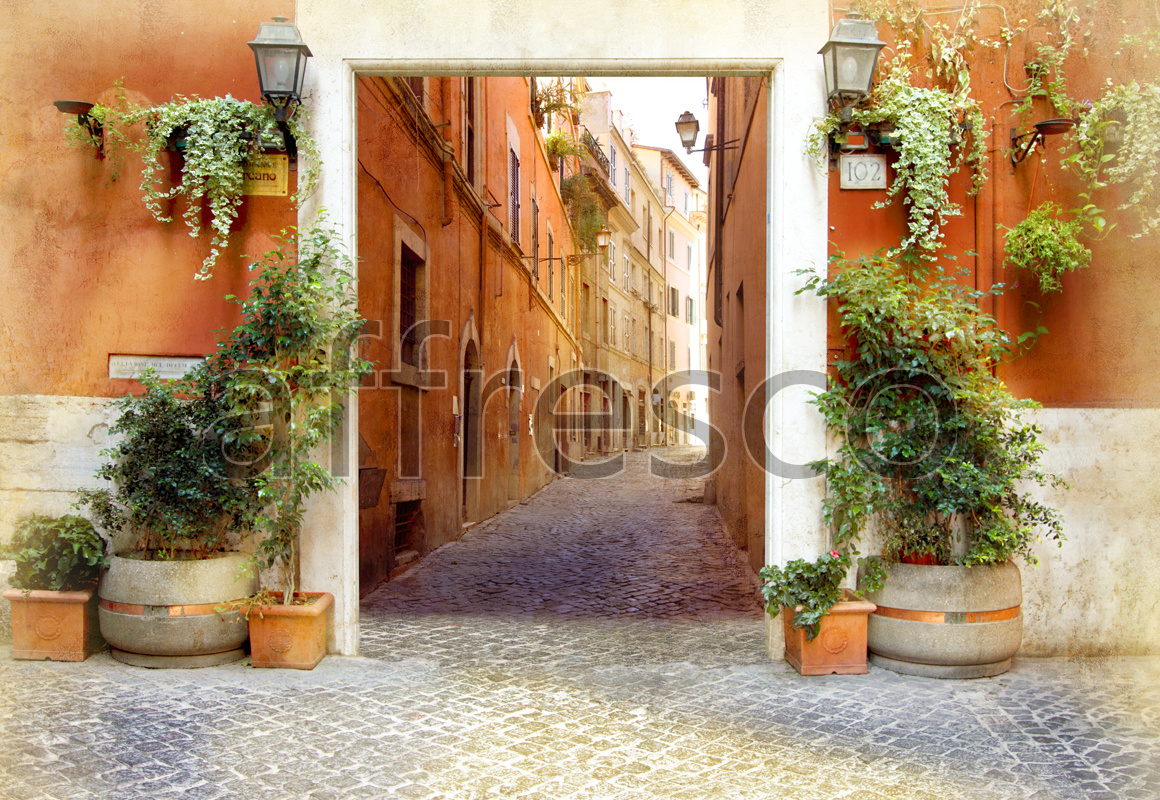 4952 | The best landscapes | Street arch with lamps | Affresco Factory