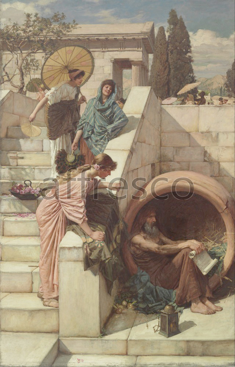 Classical antiquity themes | John Waterhouse Diogenes | Affresco Factory