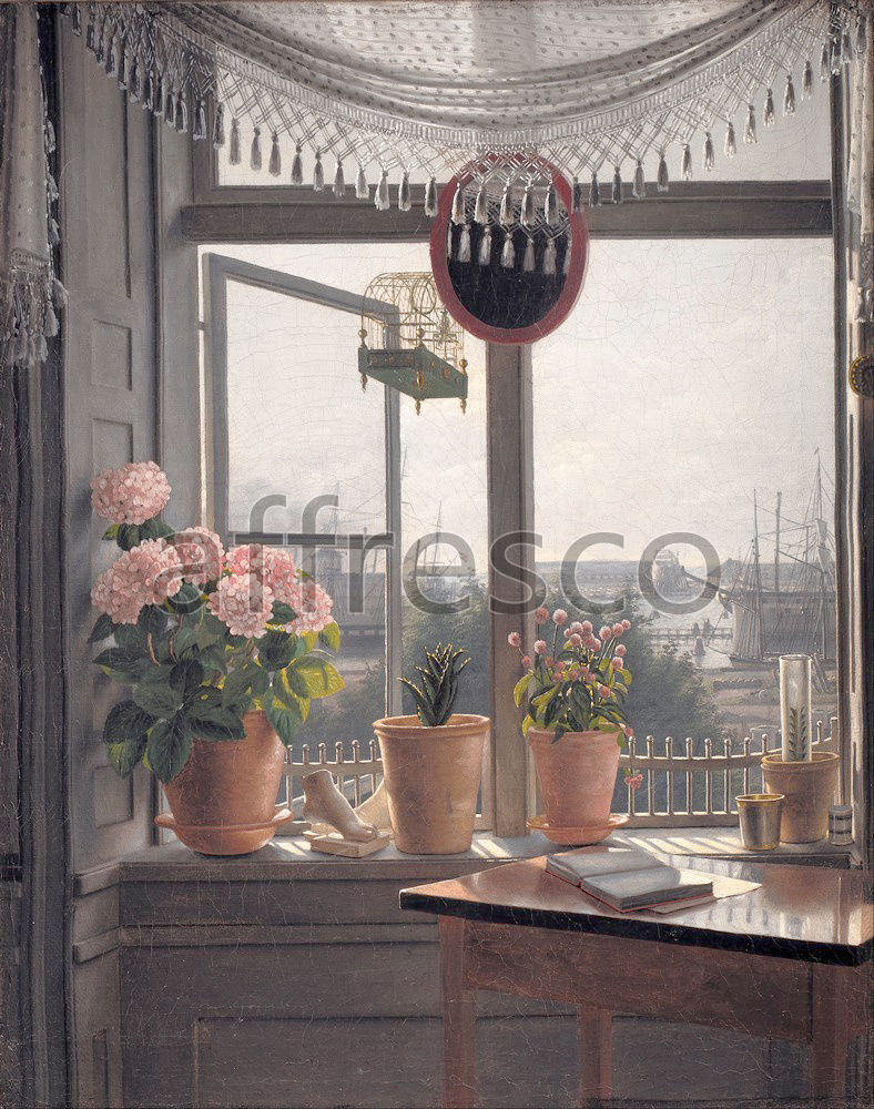 Classic landscapes | Martinus Rorbye View from the Artists Window | Affresco Factory