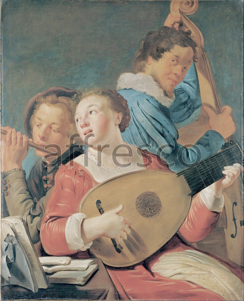 Scenic themes | Pieter Fransz de Grebber Musicians | Affresco Factory