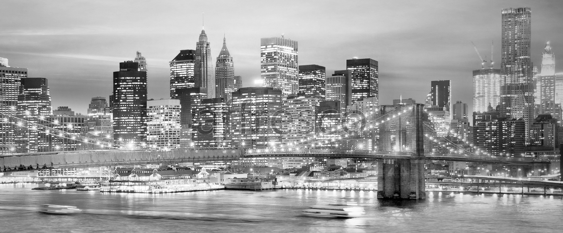 ID10099 | Pictures of Cities  | Black and white city panorama | Affresco Factory
