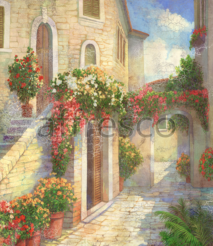 6216 | Picturesque scenery | Floral street | Affresco Factory