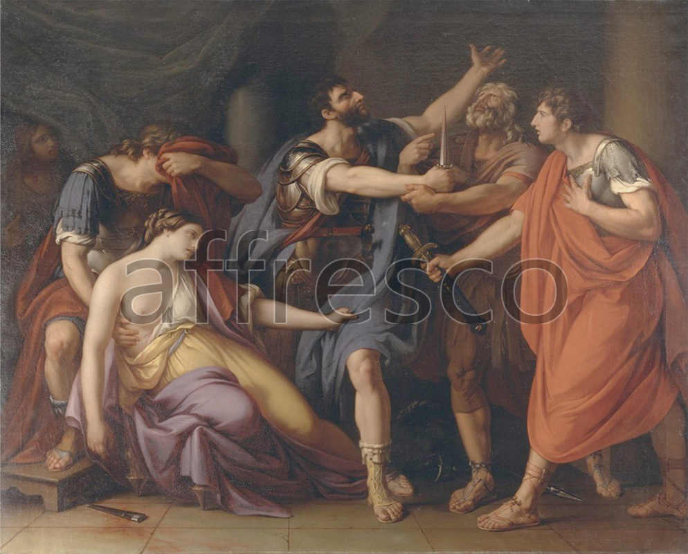 Classical antiquity themes | Gavin Hamilton The Death of Lucretia | Affresco Factory