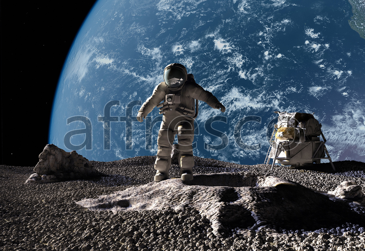 ID10839 | Space | Астронавт на луне | Affresco Factory