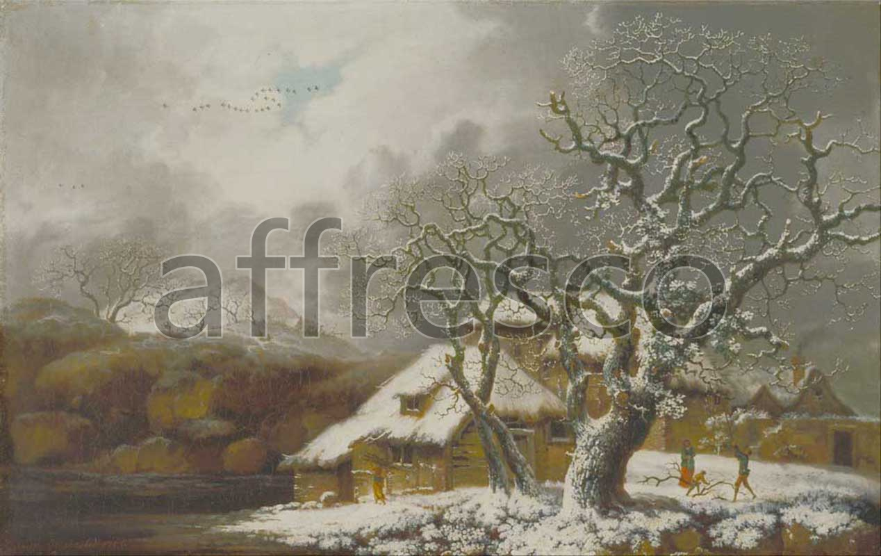 Classic landscapes | George Smith A Winter Landscape 2 | Affresco Factory