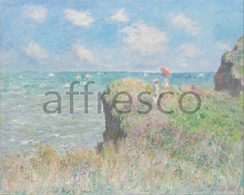 Impressionists & Post-Impressionists | Claude Monet Cliff Walk at Pourville | Affresco Factory
