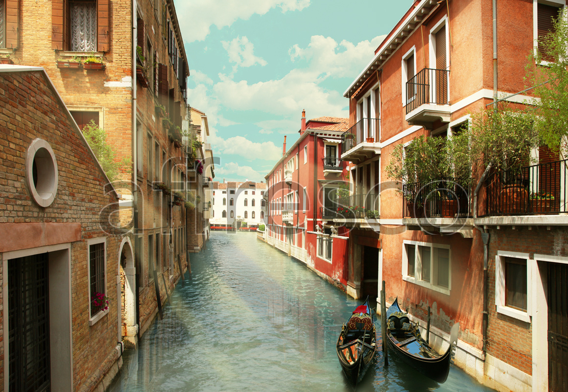 4930 | The best landscapes | Houses on a canal | Affresco Factory