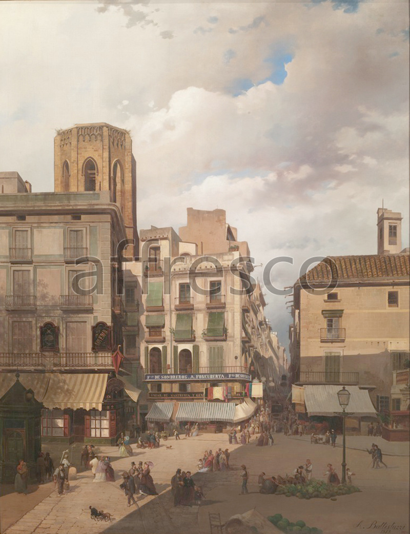 Classic landscapes | Aquiles Batiztutzzi Pla de la Boqueria | Affresco Factory