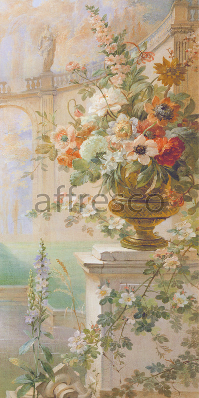 6231 | Picturesque scenery | Flowers in a vase | Affresco Factory