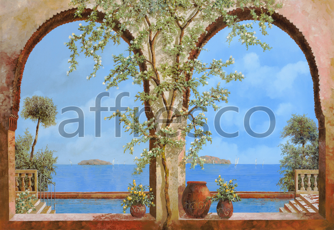 6729 | Picturesque scenery | Archs with the sea view | Affresco Factory
