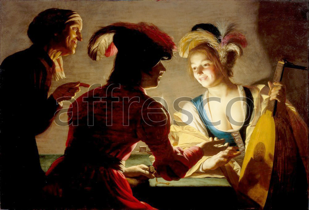 Scenic themes | Gerard van Honthorst The procuress | Affresco Factory