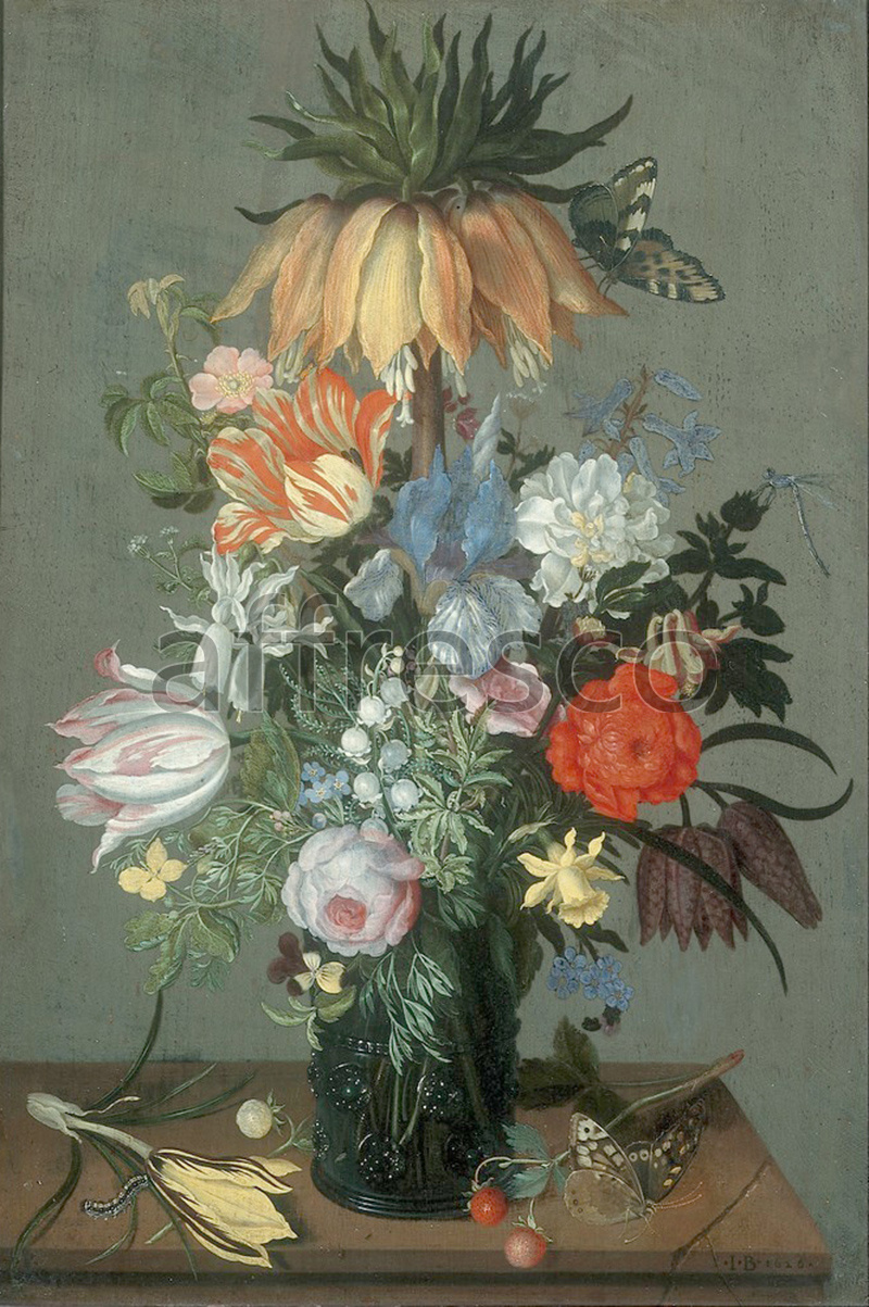 Still life | Johannes Bosschaert Flower Still Life with Crown Imperial | Affresco Factory