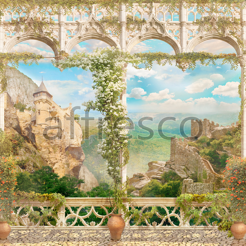 4955 | The best landscapes | Castle on the rock | Affresco Factory