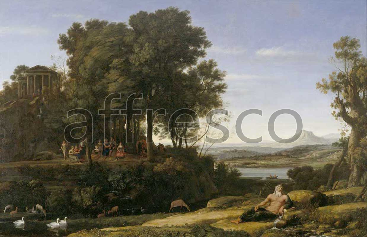 Classic landscapes | Claude Lorrain Landscape with Apollo and the Muses | Affresco Factory