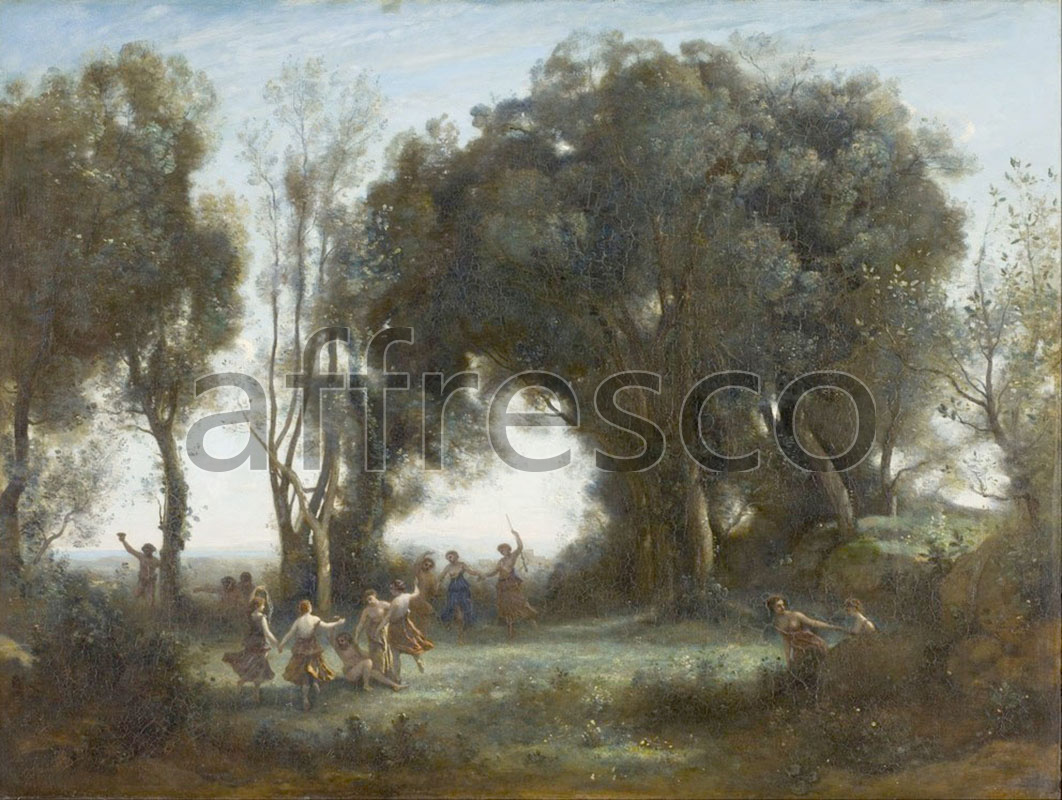 Classic landscapes | Camille Corot A Morning The Dance of the Nymphs | Affresco Factory