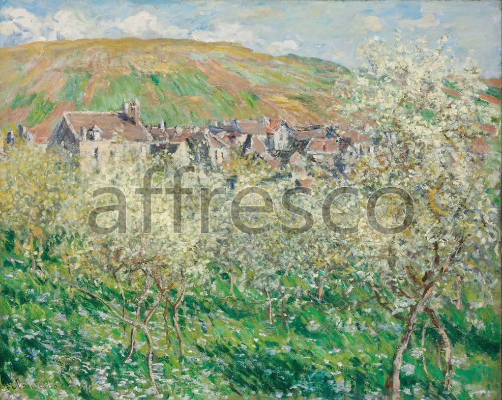 Impressionists & Post-Impressionists | Claude Monet Flowering Plum Trees | Affresco Factory