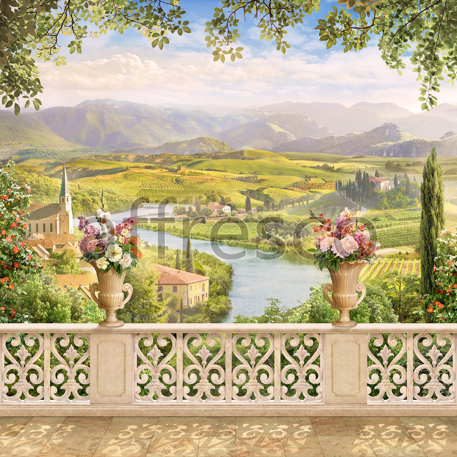6530 | The best landscapes | Balcony Provence | Affresco Factory