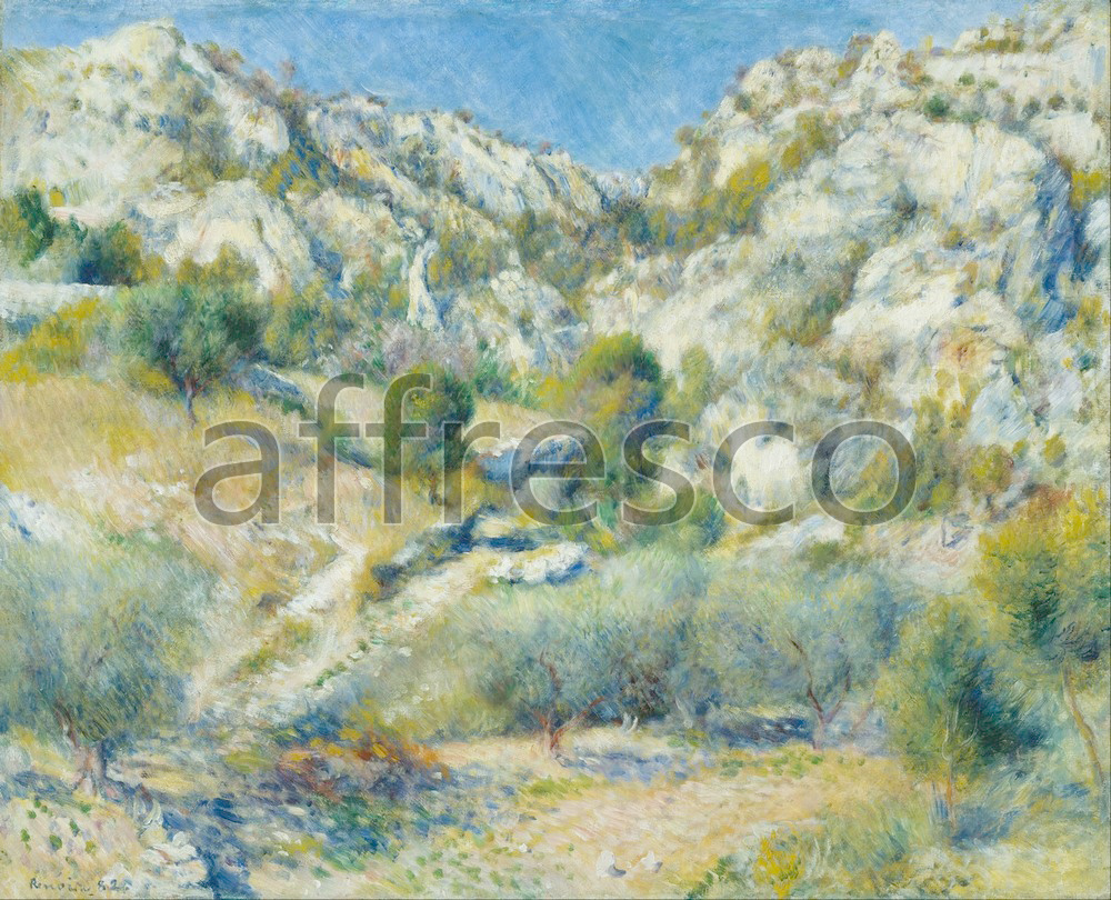 Impressionists & Post-Impressionists | Pierre Auguste Renoir Rocky Crags at L Estaque | Affresco Factory