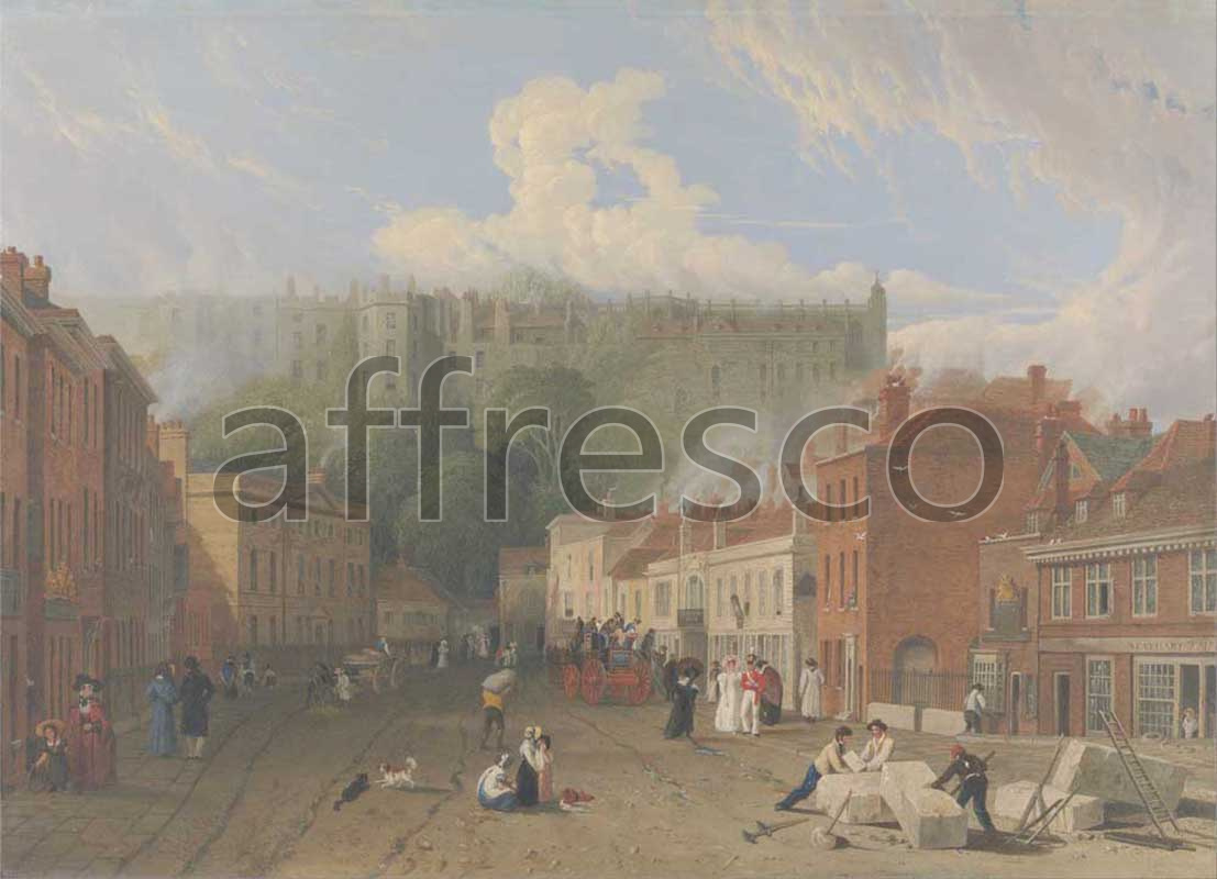 Classic landscapes | George Vincent A View of Thames Street Windsor | Affresco Factory