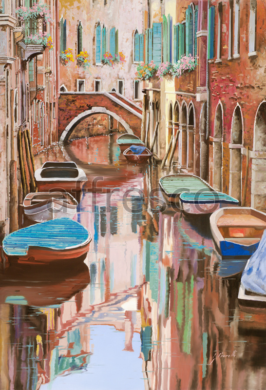 6817 | Picturesque scenery | Reflection in a canal | Affresco Factory