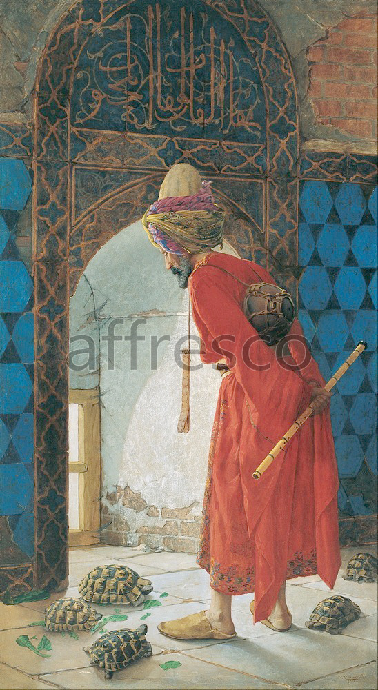 Scenic themes | Osman Hamdi Bey The Tortoise Trainer | Affresco Factory