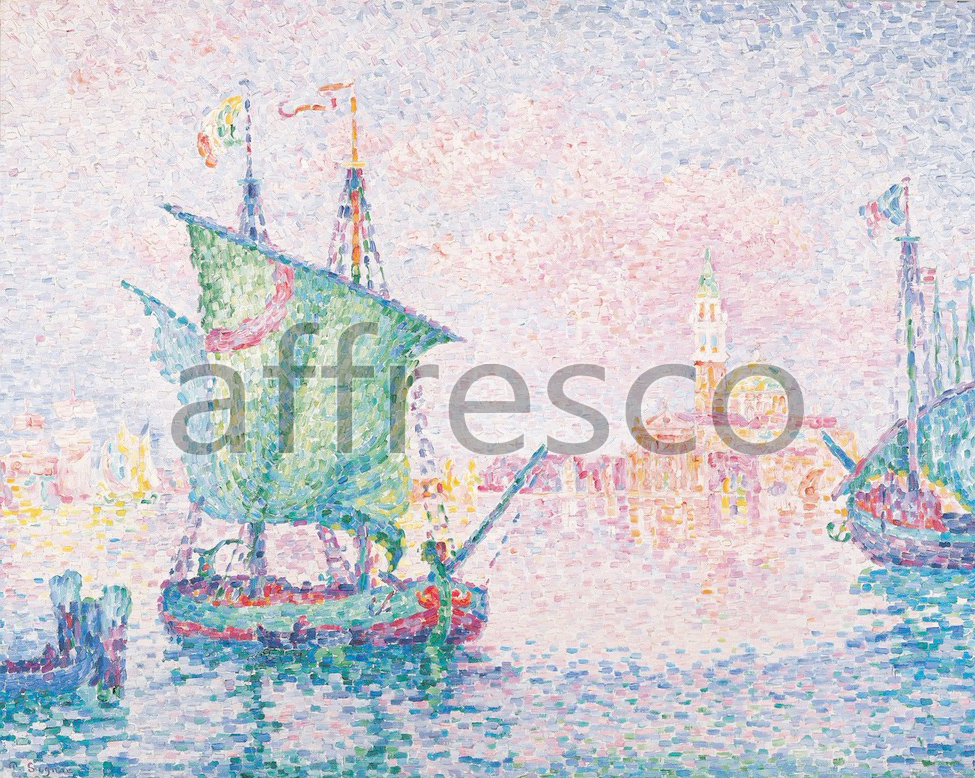 Impressionists & Post-Impressionists | Paul Signac Venice The Pink Cloud | Affresco Factory