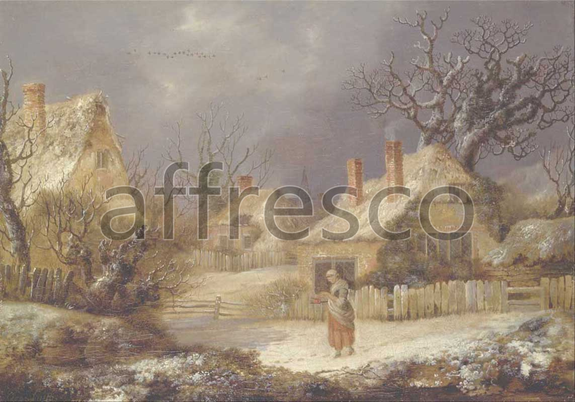 Classic landscapes | George Smith A Winter Landscape | Affresco Factory