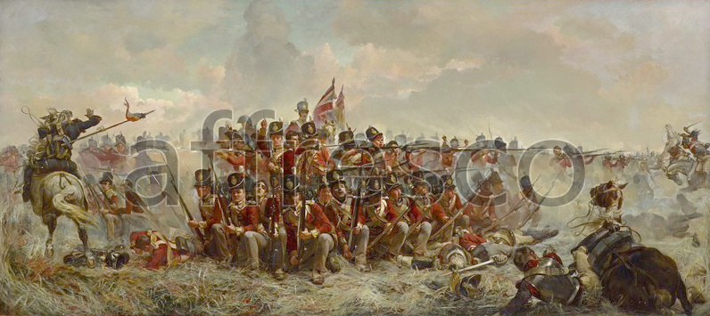Scenic themes | Elizabeth Thompson The 28th Regiment at Quatre Bras | Affresco Factory