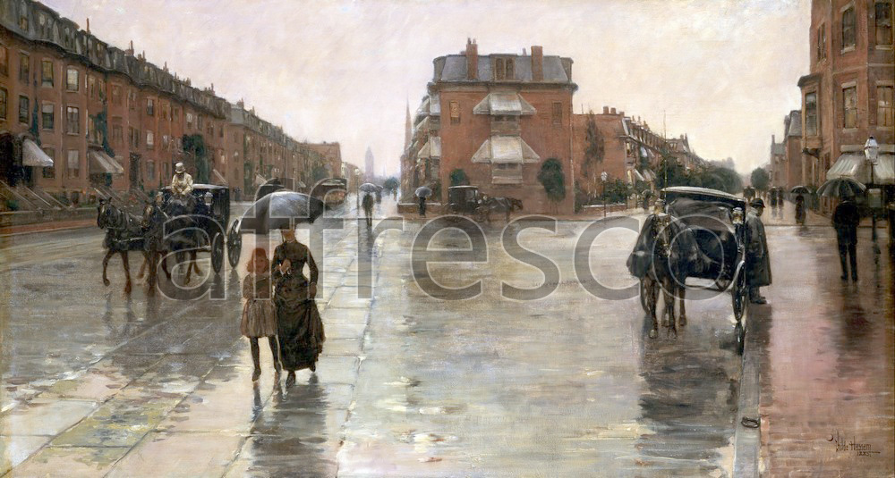 Impressionists & Post-Impressionists | Childe Hassam Rainy Day Boston | Affresco Factory