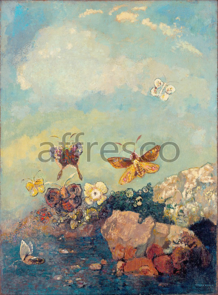 Impressionists & Post-Impressionists | Odilon Redon Butterflies | Affresco Factory