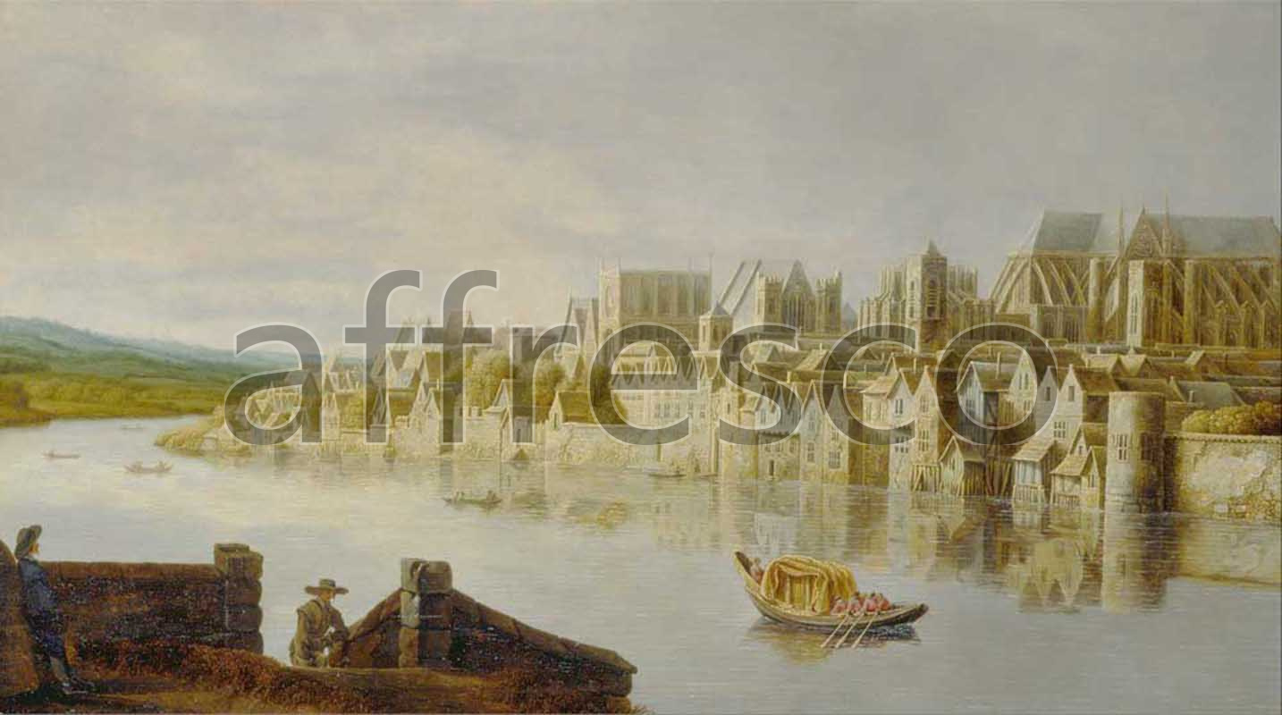 Classic landscapes | Claude de Jongh The Thames at Westminster Stairs | Affresco Factory