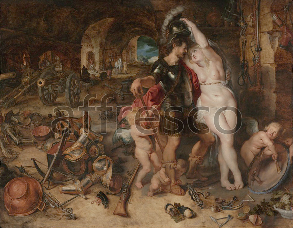 Classical antiquity themes | Peter Paul Rubens The Return from War Mars Disarmed by Venus | Affresco Factory