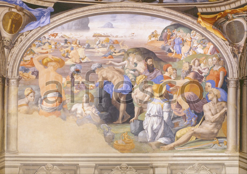 Biblical themes | Agnolo Bronzino The crossing of the Red Sea 2 | Affresco Factory