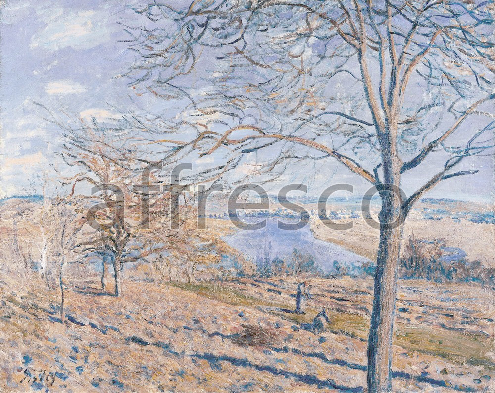 Impressionists & Post-Impressionists | Alferd Sisley Banks of the Loing Autumn Effect | Affresco Factory