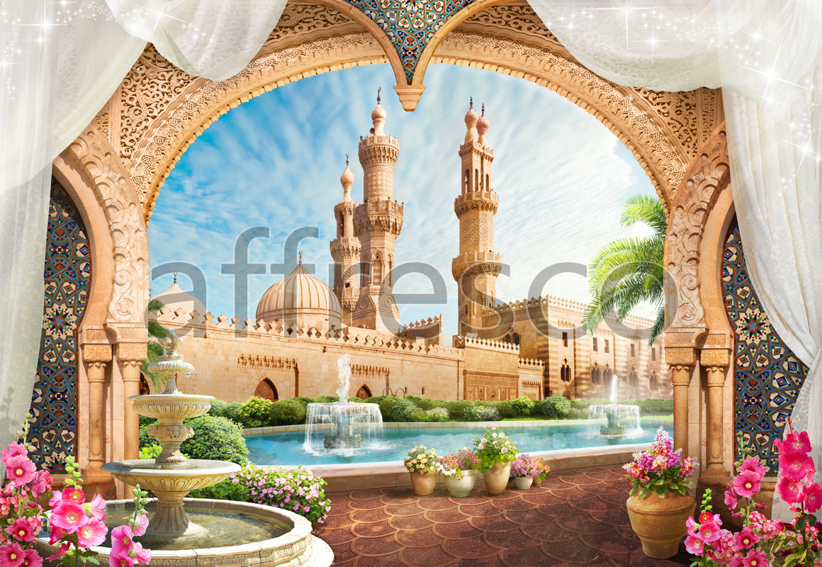 ID13362 | The best landscapes | Mosque view from the arch | Affresco Factory
