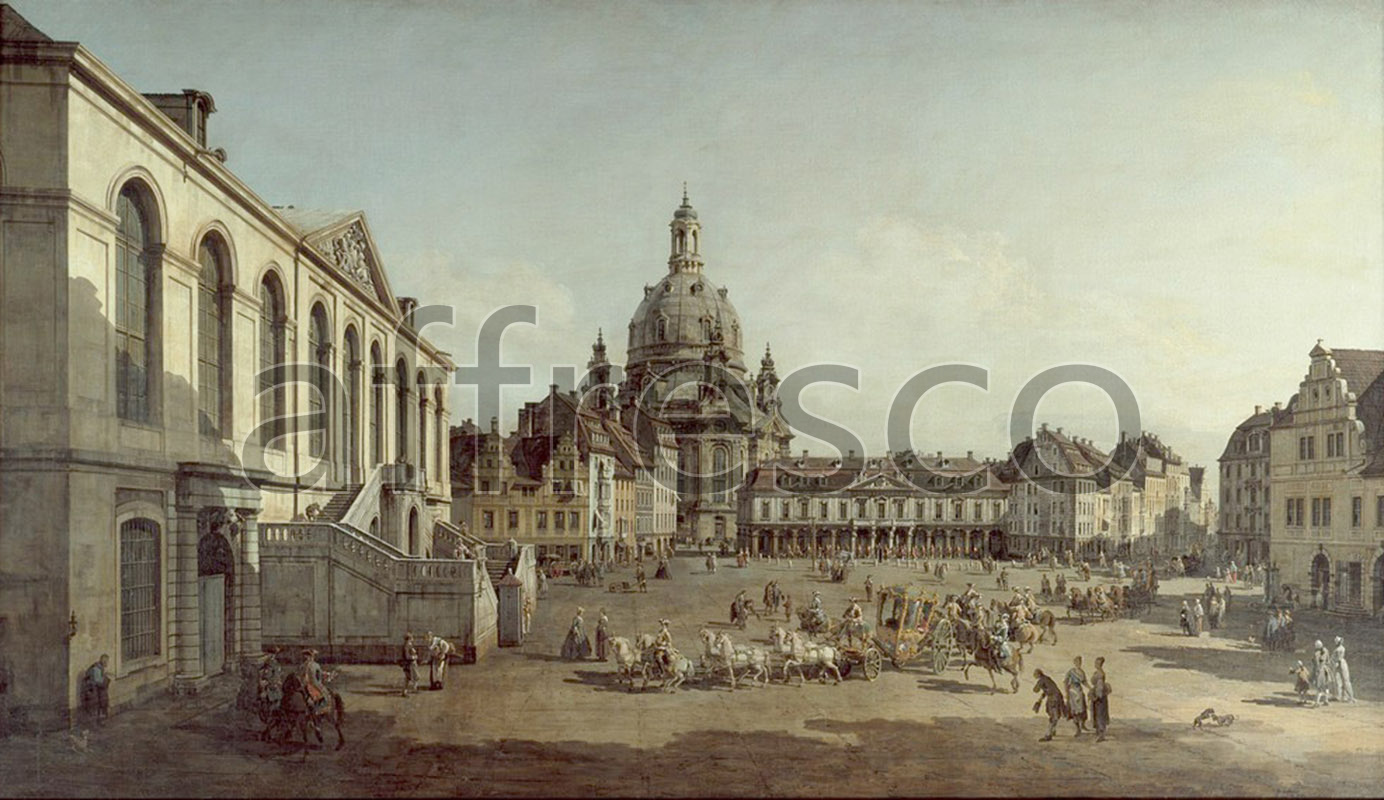 Classic landscapes | Canaletto View of the Neumarkt in Dresden from the Judenhofe | Affresco Factory
