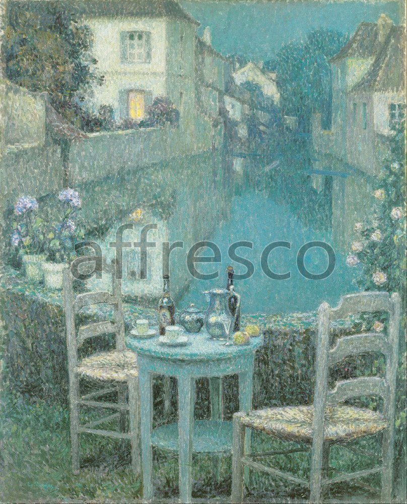 Impressionists & Post-Impressionists | Henri Le Sidaner Small Table in Evening Dusk | Affresco Factory